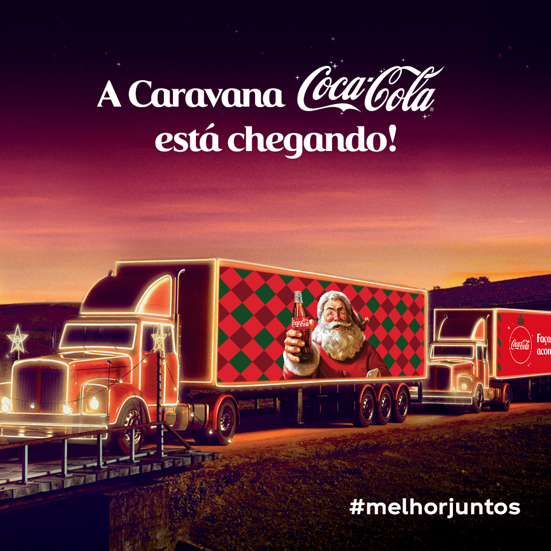 Caravana de Natal Coca-Cola visita lojas do Supermercados Mundial