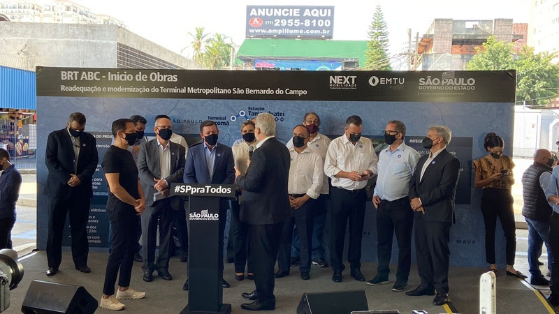  Governo de SP inicia construção do BRT entre o ABC e a capital com investimento de R＄ 860 milhões