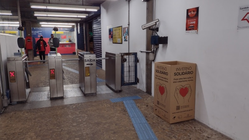 Terminais da EMTU já arrecadaram mais de 5 mil cobertores e roupas